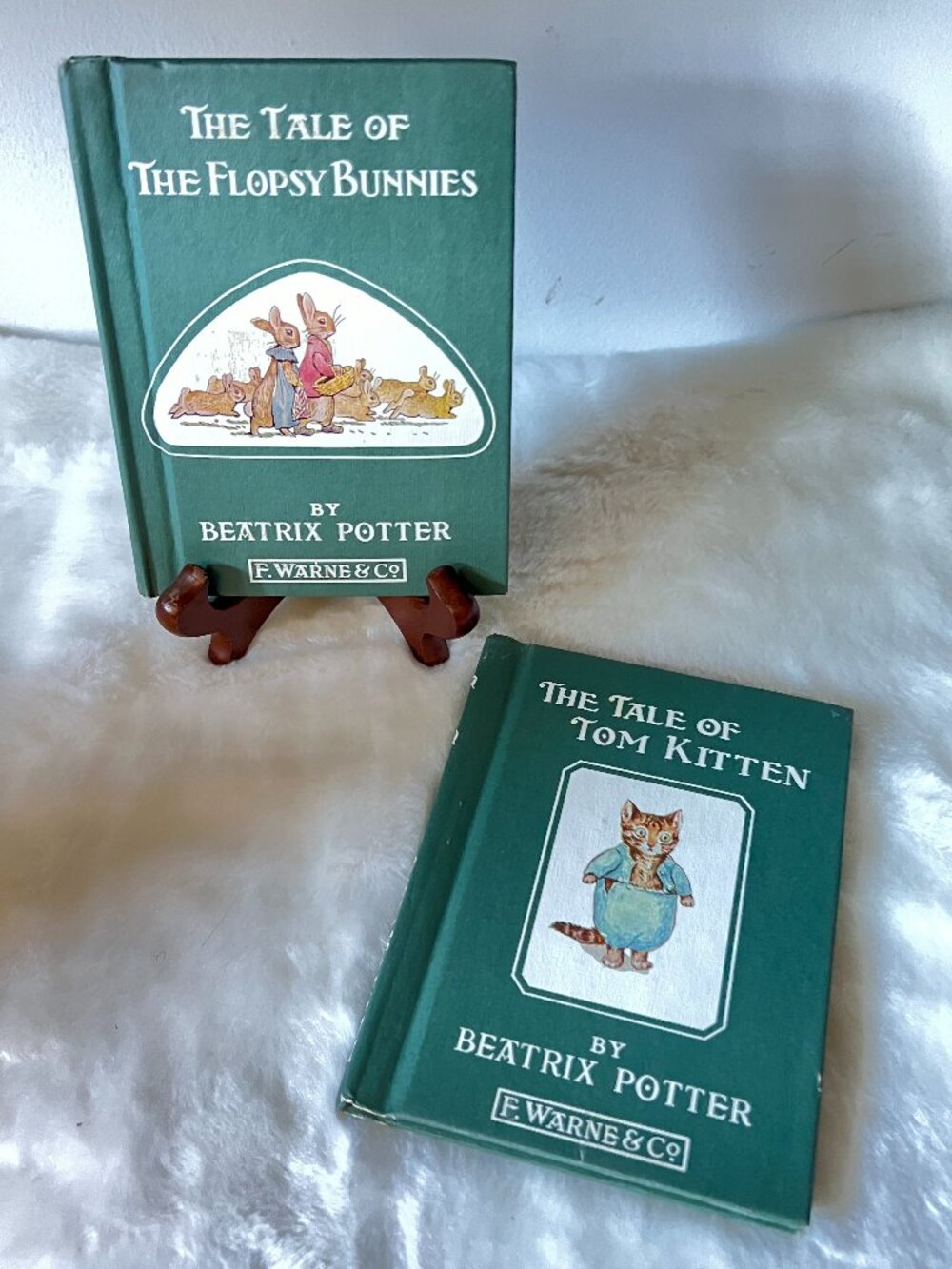Beatrix Potter Hardcover Children's Books Tales of Tom Kitten Flopsy Bunnies Sm.